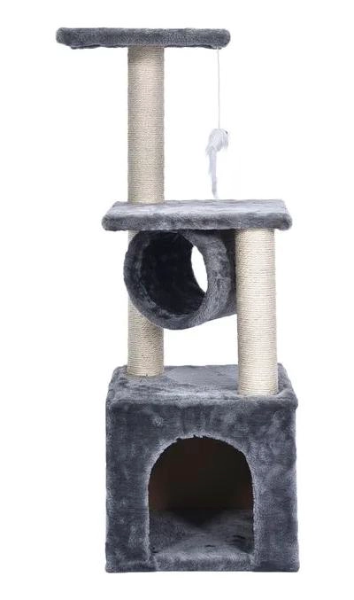 RASCADOR PARA GATO TORRE DE SISAL CON POSTE Y BASE DE 86 CM - 2
