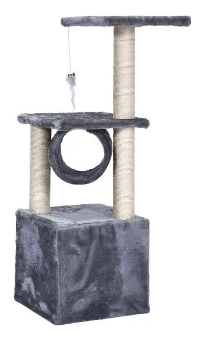 RASCADOR PARA GATO TORRE DE SISAL CON POSTE Y BASE DE 86 CM - 4