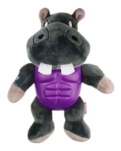 PELUCHE PARA PERRO CON SONIDO EN FORMA DE HIPOPOTAMO RESISTENTE - 2