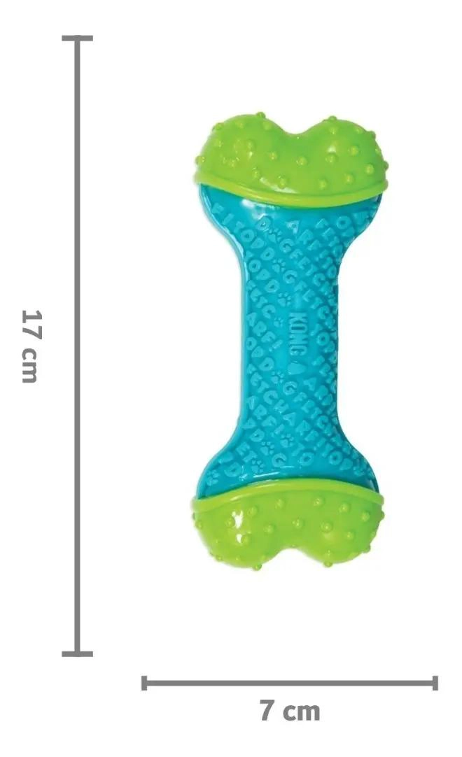 HUESO RESISTENTE PARA PERROS TALLA L EN COLORES AZUL Y VERDE - 4