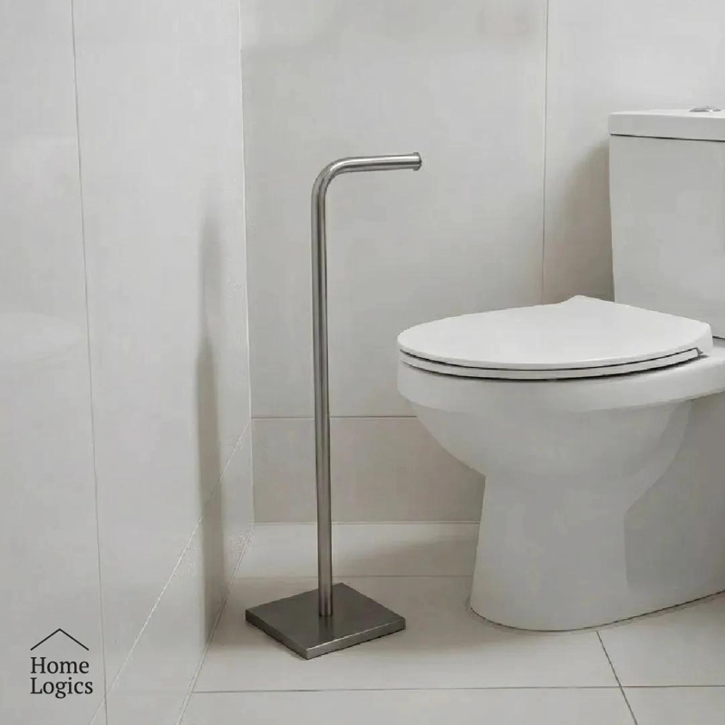 PORTA ROLLO DE PAPEL EN ACERO INOXIDABLE CON BASE ESTABLE PARA COCINA - 3
