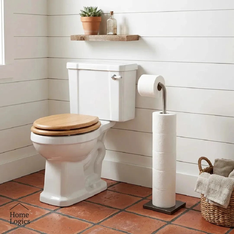 PORTA ROLLO DE PAPEL EN ACERO INOXIDABLE CON BASE ESTABLE PARA COCINA - 5