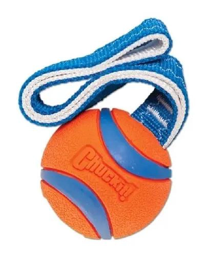 PELOTA DE GOMA PARA PERRO CON AGARRE ULTRA RESISTENTE COLOR NARANJA 7.5 CM - 1