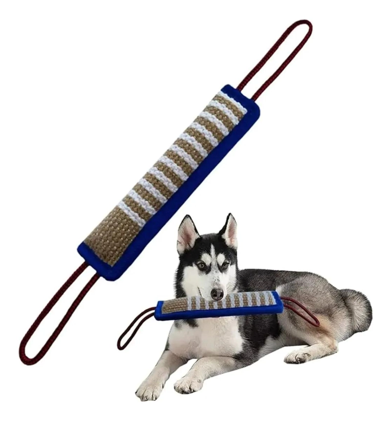 MORDEDOR PARA PERRO DE YUTE RESISTENTE PARA ADIESTRAMIENTO Y JUEGO - 1