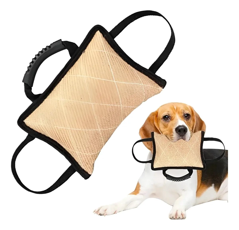 JUGUETE MORDEDOR PARA PERROS DE YUTE RESISTENTE PARA ADIESTRAMIENTO - 1