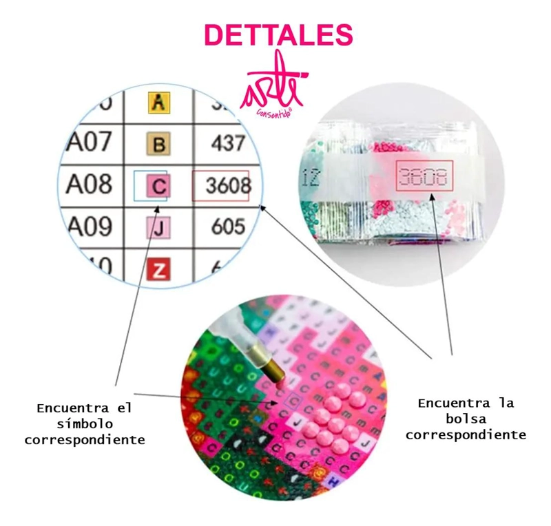 CUADERNO CON DISEÑO BORDADO PARA PINTURA POR DIAMANTE CON MOTIVOS ARTISTICOS - 3