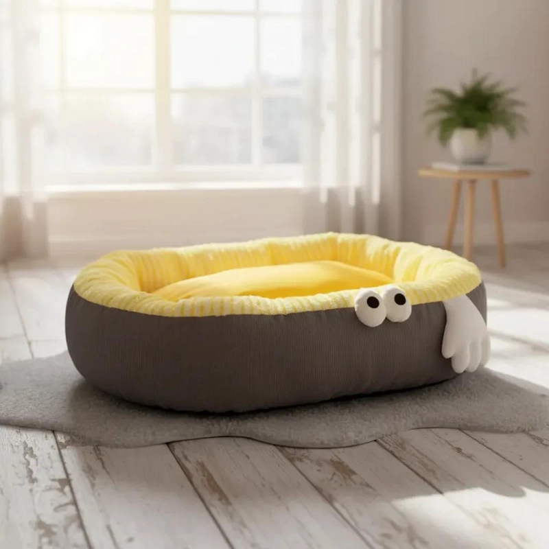 CAMA ACOLCHADA PARA MASCOTAS TALLA GRANDE PARA PERROS Y GATOS - 3