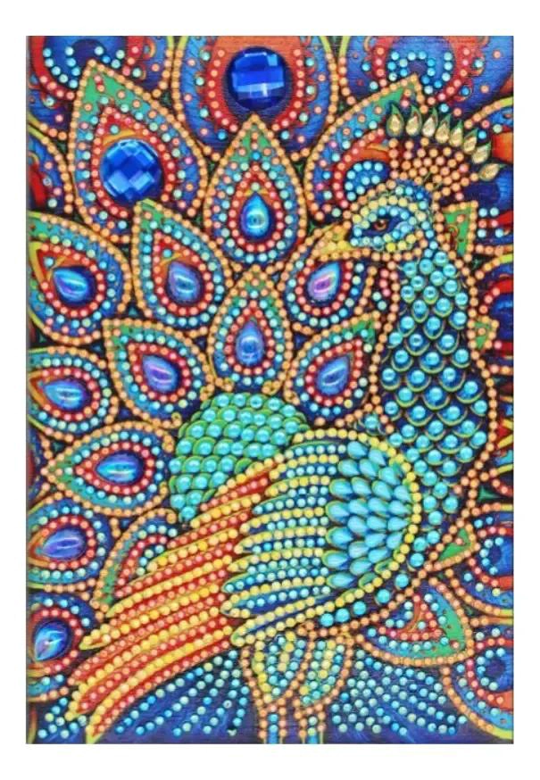 CUADERNO CON DISEÑO BORDADO Y PINTURA POR DIAMANTE DE ANIMALES - 1