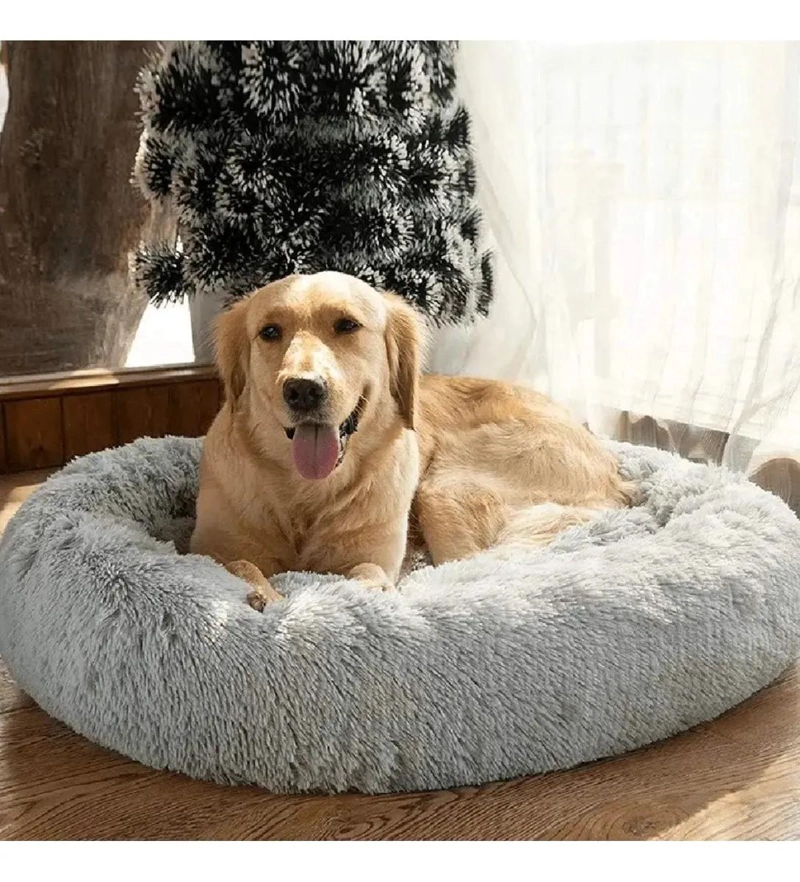 CAMA EXTRA GRANDE PARA PERROS GRANDES CON PELAJE SUAVE Y COMODO - 2