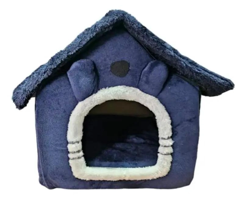 CAMA PARA MASCOTAS TIPO IGLU CON DISEÑO COMODO TALLA MEDIANA - 3
