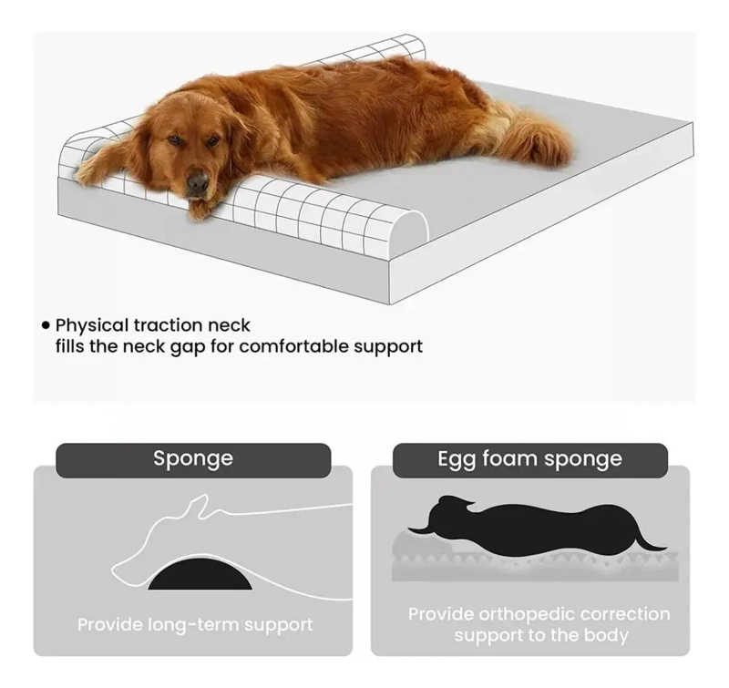 COLCHON ORTOPE DICO PARA PERROS TALLA L CON SOPORTE CONFORTABLE - 3