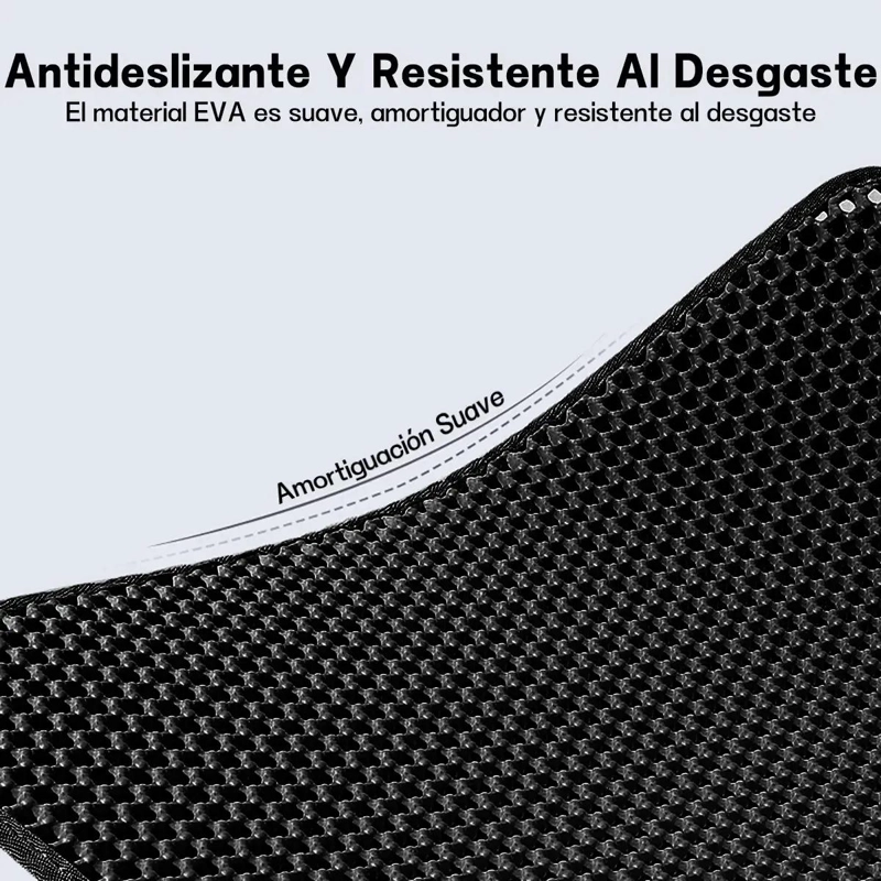 ALFOMBRA ABSORBENTE PARA ARENA DE GATOS 90X60 CM ANTIDESLIZANTE - 5