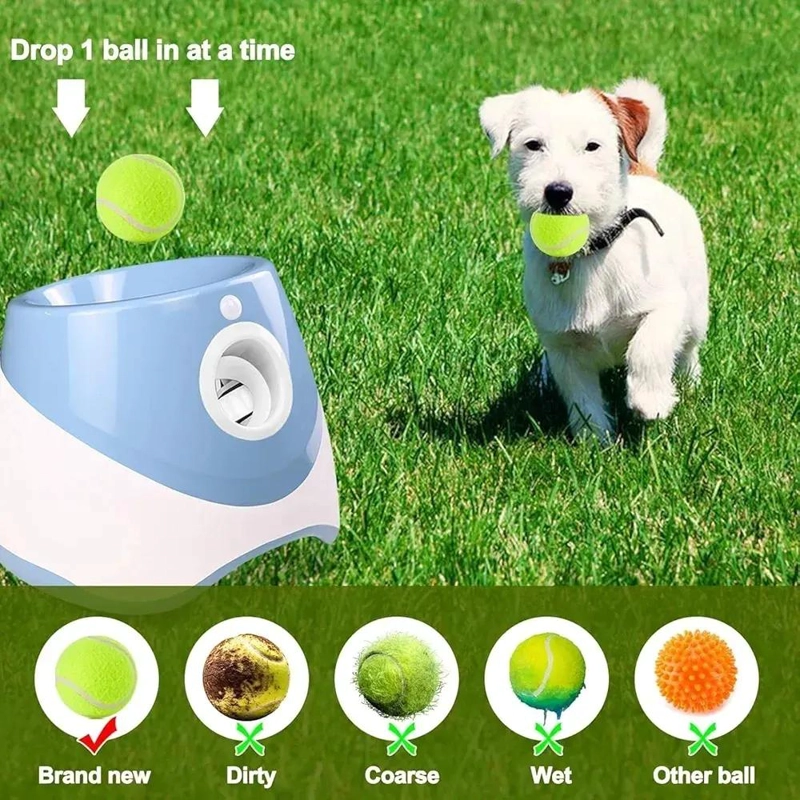LANZADOR AUTOMATICO DE PELOTAS PARA ENTRENAMIENTO DE PERROS CON CONTROL REMOTO - 4