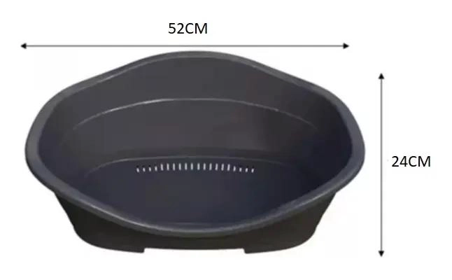 CAMA MEDIANA PARA MASCOTA DE PLASTICO LAVABLE PARA PERROS Y GATOS - 2