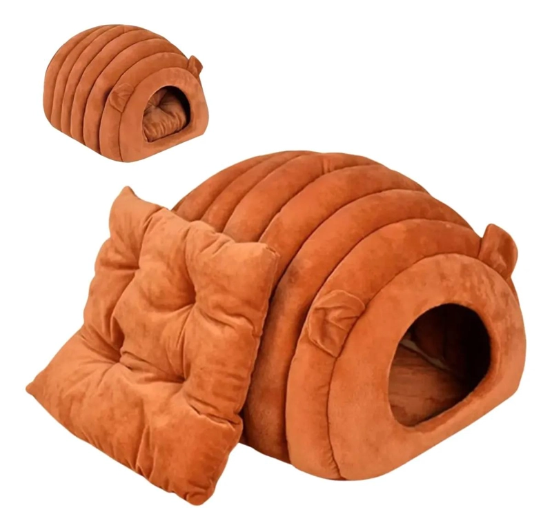 CAMA TIPO IGLU PARA GATOS Y PERROS CON DISEÑO ACOGEDOR Y COMODO - 1