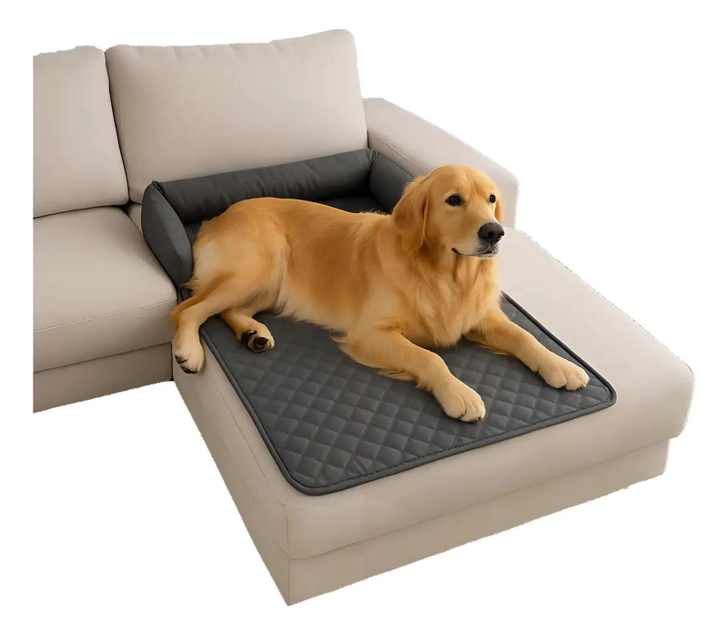 CAMA PARA PERRO TAMAÑO EXTRA GRANDE CON BASE ANTIDESLIZANTE Y FUNDA LAVABLE - 1