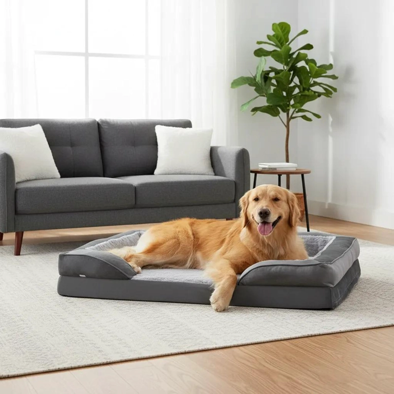 GENÉRICO CAMA ORTOPE DICA IMPERMEABLE Y LAVABLE PARA PERROS GRANDES XL