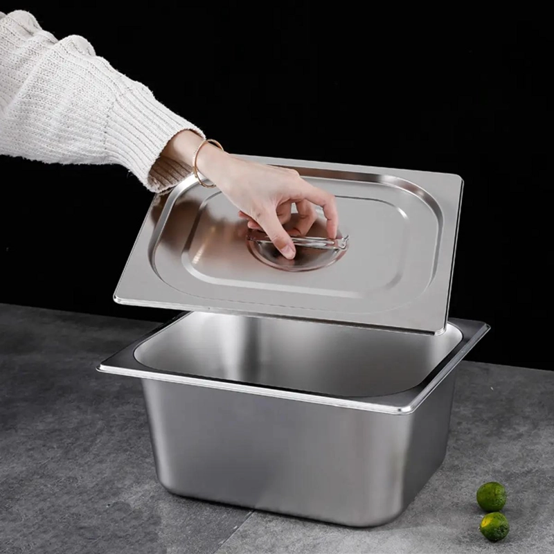 SET DE 6 RECIPIENTES GASTRONOMICOS CON TAPA 176X108X65 MM - 3