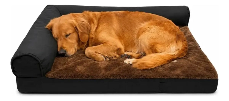 GENÉRICO CAMA ORTOPE DICA PARA PERRO GRANDE TIPO SILLON ANTIESTRE S XL CON SOPORTE REFORAZ