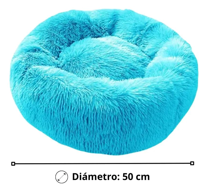 CAMA DE FELPA SUAVE ANTIESTRE S PARA PERROS Y GATOS 50 CM - 2