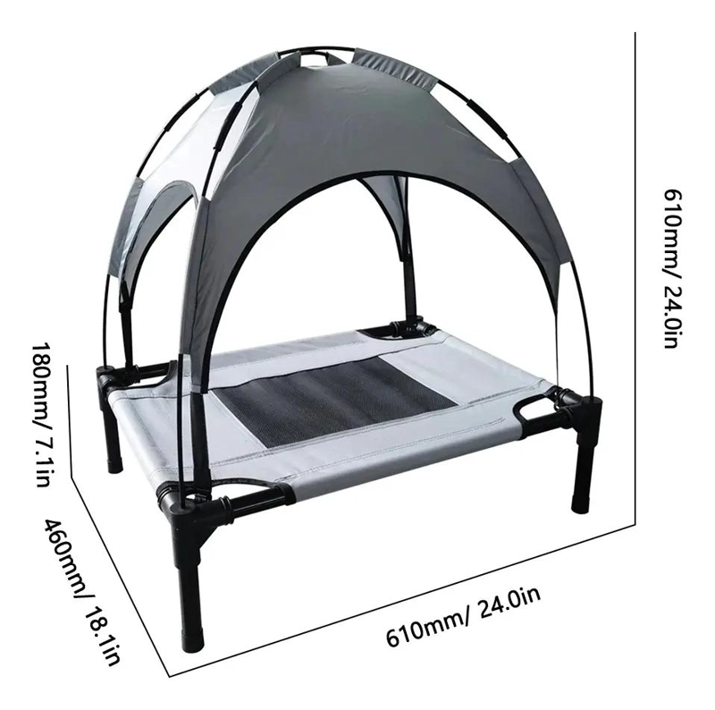 CAMA ELEVADA PORTATIL PARA PERRO PEQUEÑA Y COMODA - 3