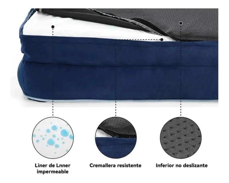 CAMA ORTOPE DICA XL PARA PERROS GRANDES LAVABLE Y COMODA - 5
