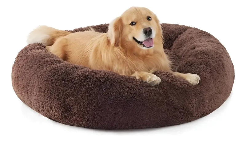 CAMA GRANDE DE FELPA ANTIESTRE S PARA PERROS Y GATOS 100 CM XXL - 1