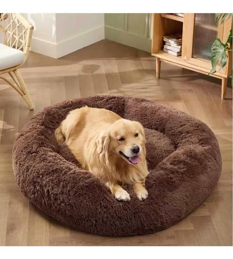 CAMA GRANDE DE FELPA ANTIESTRE S PARA PERROS Y GATOS 100 CM XXL - 2