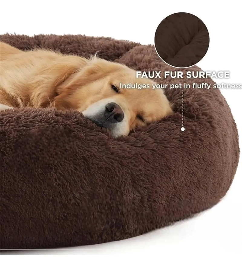 CAMA GRANDE DE FELPA ANTIESTRE S PARA PERROS Y GATOS 100 CM XXL - 3