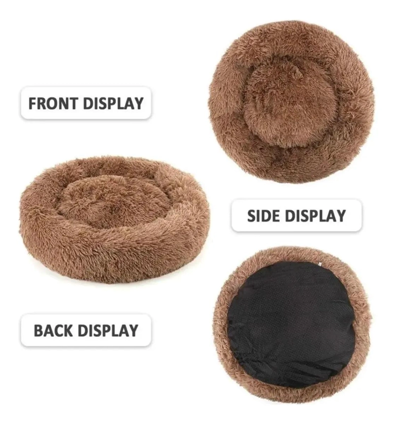 CAMA GRANDE DE FELPA ANTIESTRE S PARA PERROS Y GATOS 100 CM XXL - 5