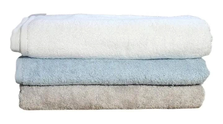 SET DE 3 TOALLAS DE BAÑO DE ALGODON CON BORDADO 140X70 CM - 2