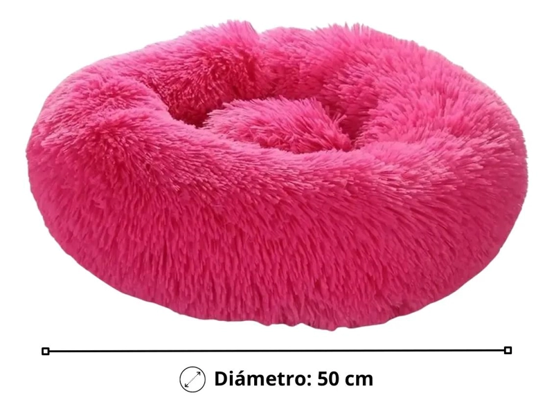 CAMA DE FELPA SUAVE ANTIESTRE S PARA PERROS Y GATOS 50 CM - 2