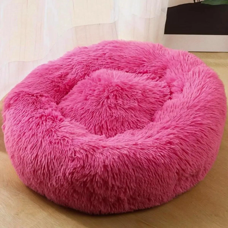 CAMA DE FELPA SUAVE ANTIESTRE S PARA PERROS Y GATOS 50 CM - 3