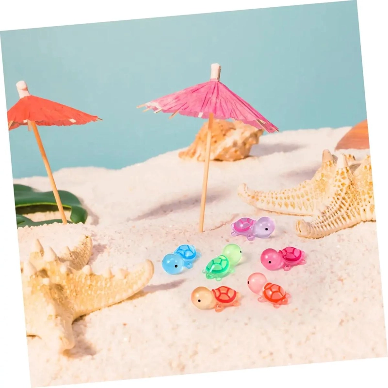 PACK DE 50 MINI ADORNOS TORTUGA LUMINOSA PARA DECORACION - 2
