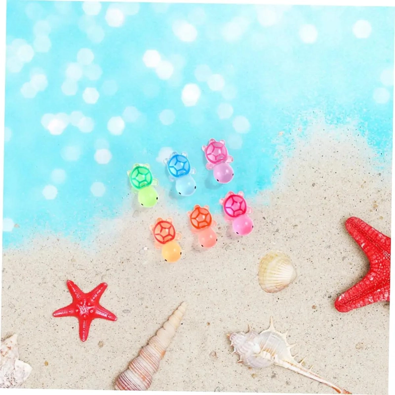 PACK DE 50 MINI ADORNOS TORTUGA LUMINOSA PARA DECORACION - 4