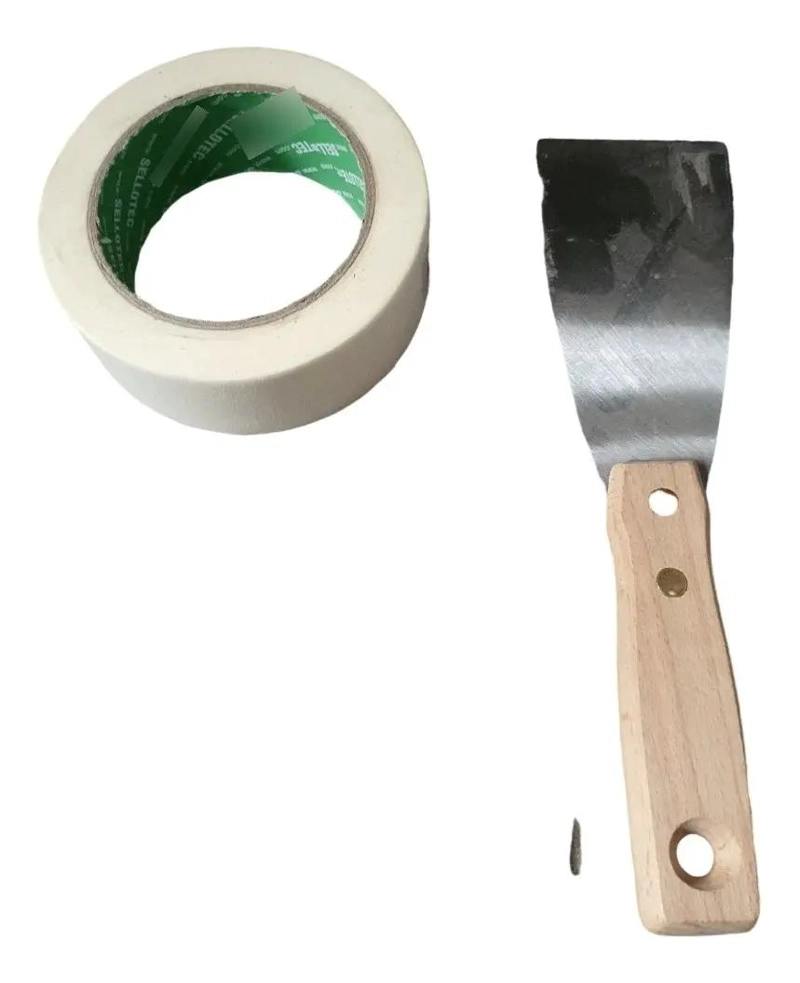 KIT COMPLETO PARA PINTAR CON BANDEJA, BROCHAS, RODILLO Y ESPATULA - 3
