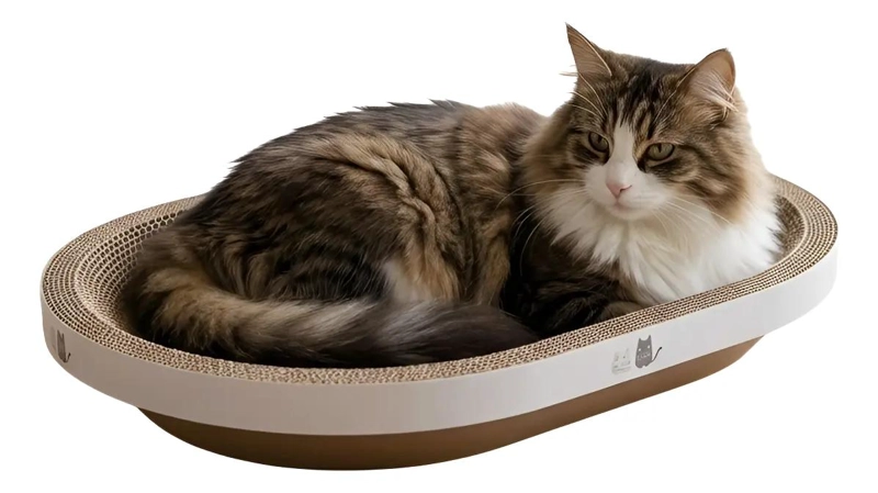 RASCADOR PARA GATO DE CARTON GRANDE 50X60 CM ANTIESTRE S - 1