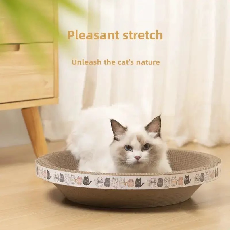 PACK DE 3 RASCADORES EXTRA GRANDES PARA GATOS CON CAMA DE CARTON RESISTENTE - 3