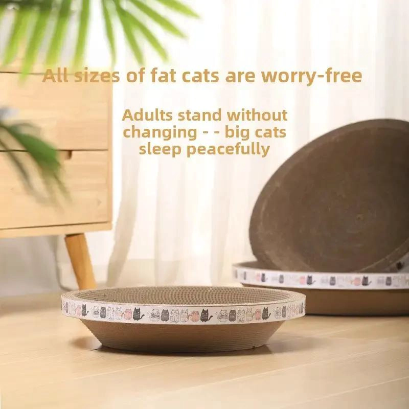 PACK DE 3 RASCADORES EXTRA GRANDES PARA GATOS CON CAMA DE CARTON RESISTENTE - 4