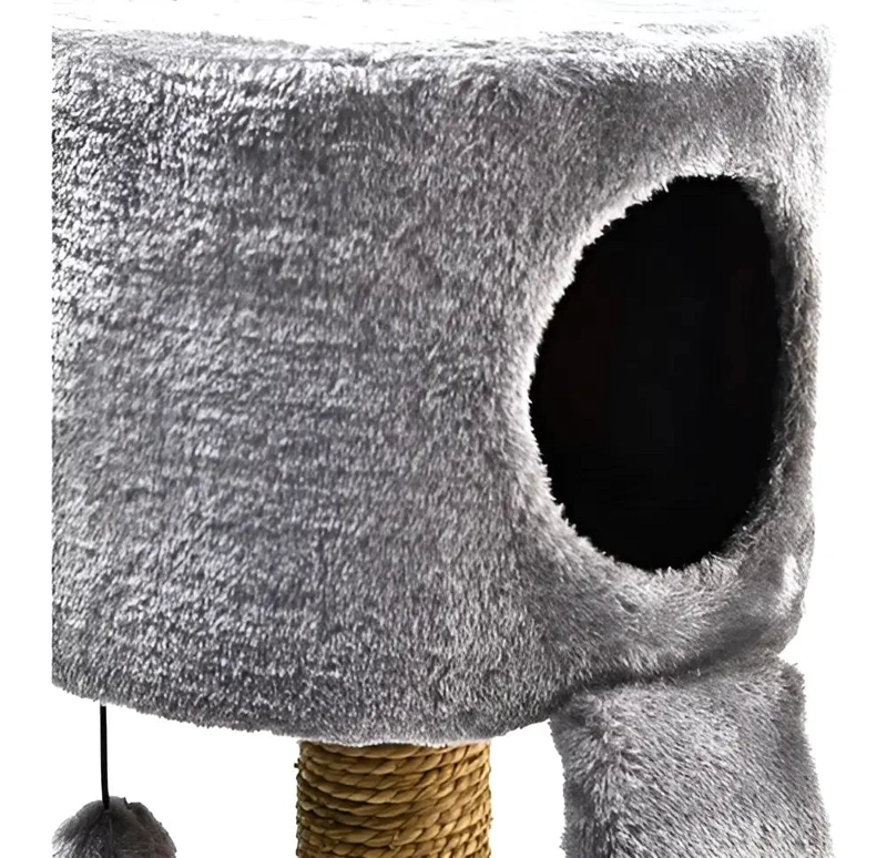 TORRE RASCADOR PARA GATOS CON PIEL DE POLIE STER DE 51 CM - 4