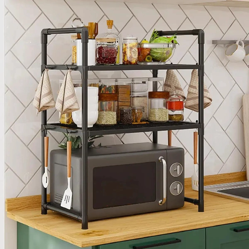 ESTANTE ORGANIZADOR PARA MICROONDAS Y COCINA CON DISEÑO PRACTICO - 2