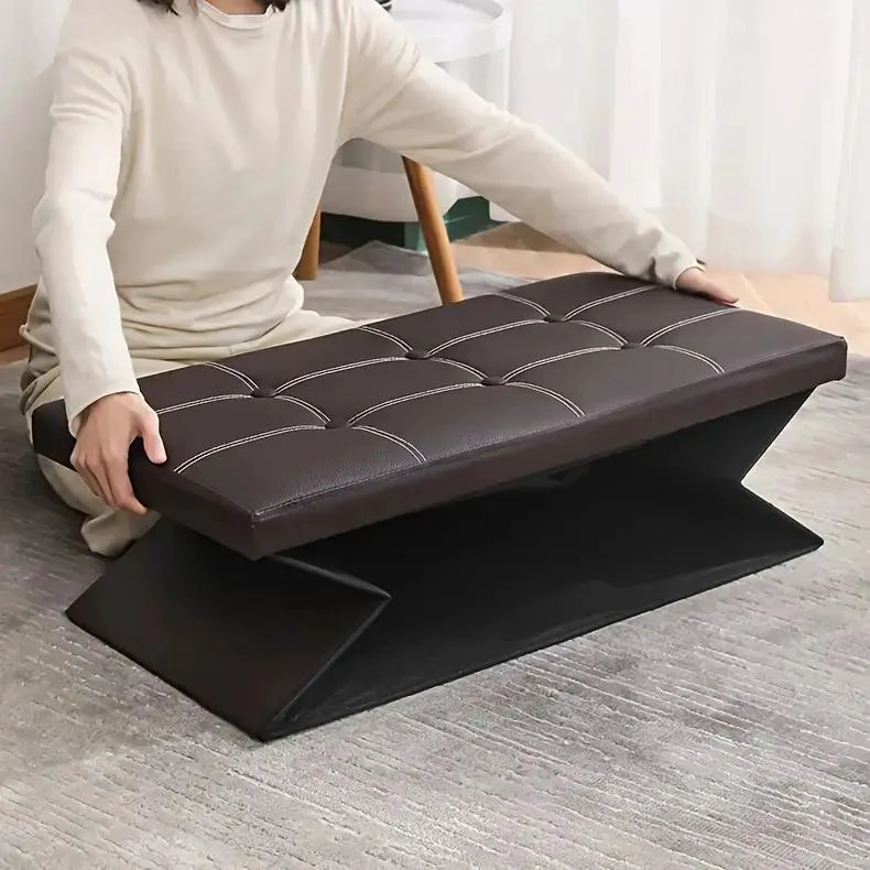 BANQUETA BAUL ORGANIZADOR PLEGABLE PARA PIE DE CAMA Y ASIENTO - 3