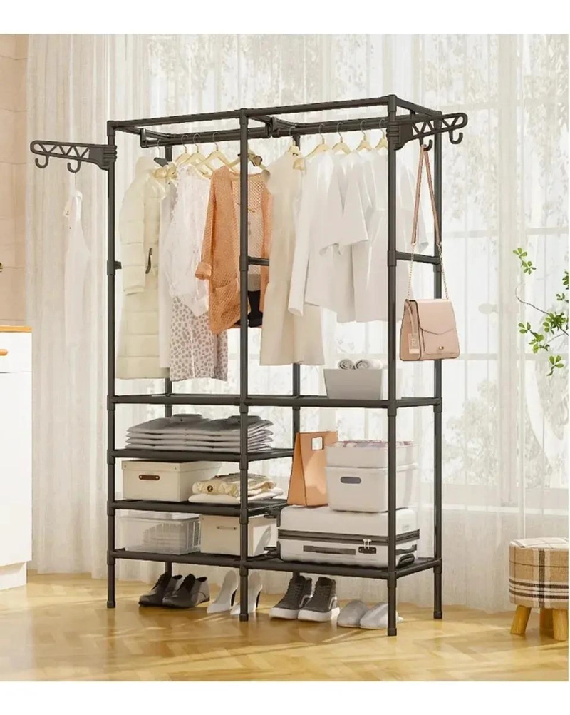 PERCHERO DE PISO PARA ORGANIZAR ROPA CON ESTRUCTURA RESISTENTE Y DISEÑO PRACTICO - 2