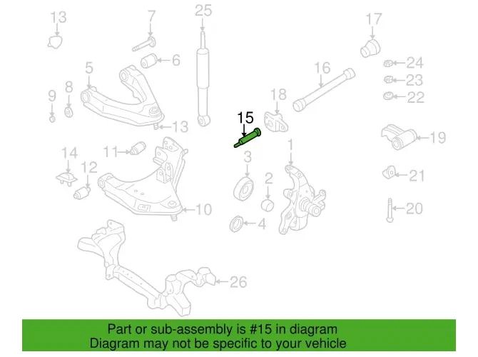 PERNO PASADOR PARA BANDEJA INFERIOR COMPATIBLE CON TERRANO D22 1998-2016 - 3