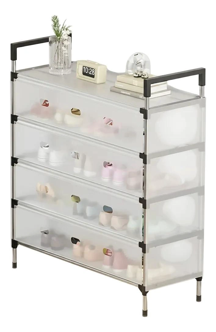 ORGANIZADOR DE ZAPATOS DE 5 NIVELES PARA 12 PARES CON DISEÑO COMPACTO - 1