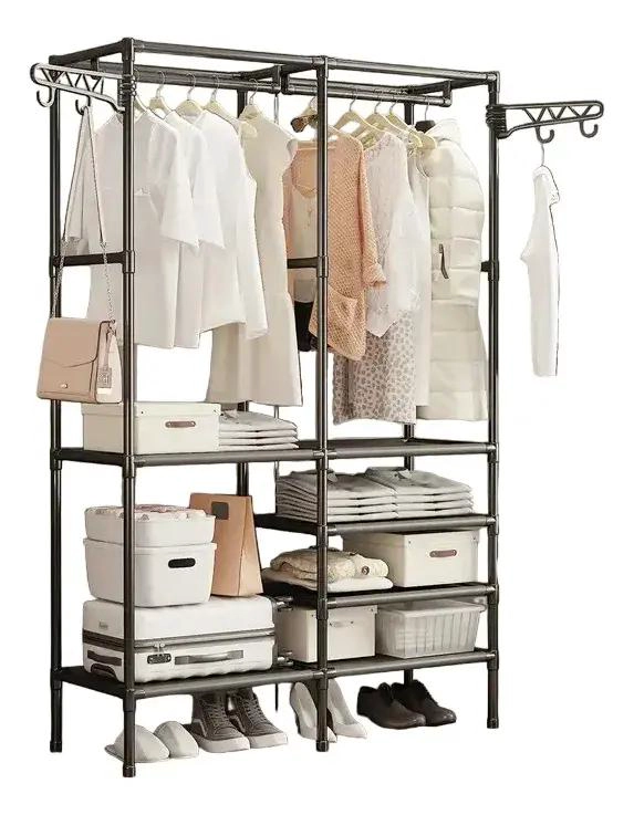 COLGADOR ORGANIZADOR DE ROPA CON DOS NIVELES PARA EXHIBICION - 2