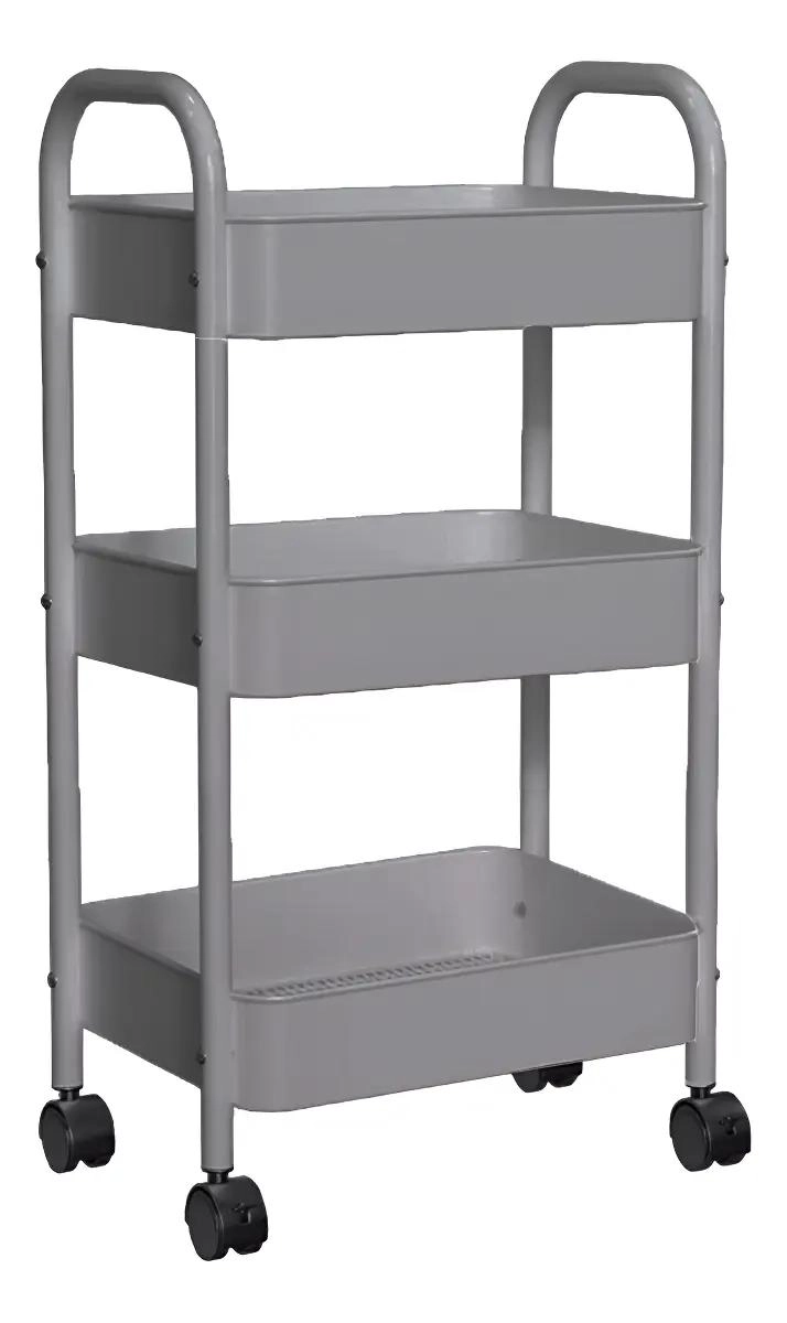 ORGANIZADOR DE GABINETES DE COCINA DE 3 NIVELES COLOR GRIS - 1