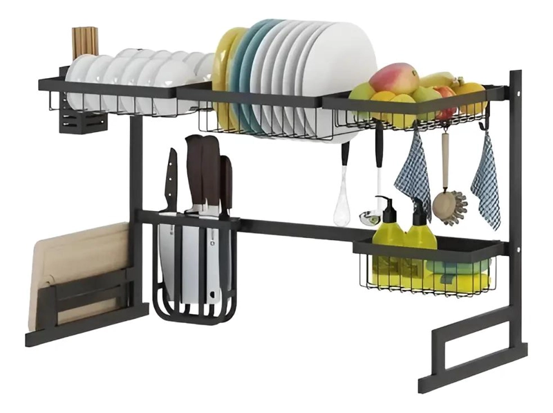 ORGANIZADOR PARA PLATOS Y UTENSILIOS DE COCINA CON SECADOR Y ESCURRIDOR DE 65 CM - 1