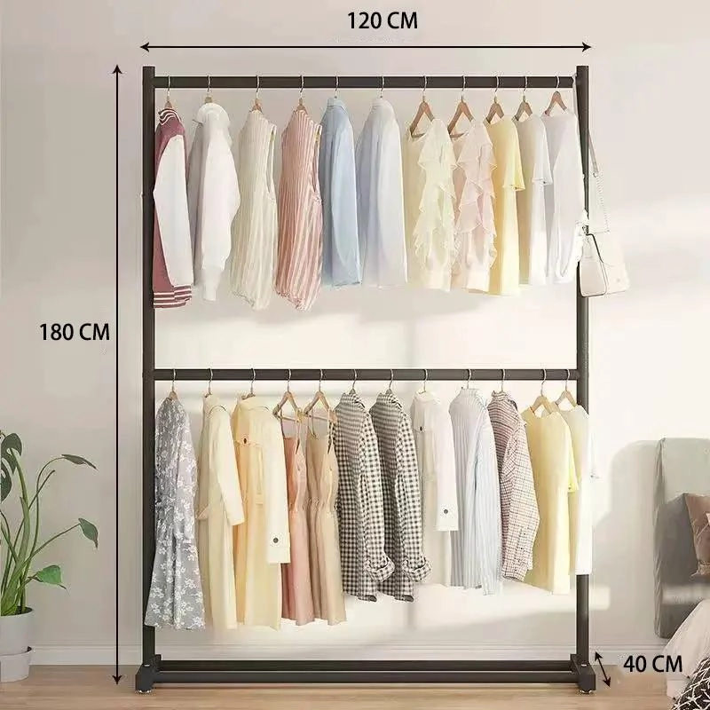 PERCHERO ORGANIZADOR COLGADOR DE ROPA CON DOS NIVELES Y GRAN CAPACIDAD - 3