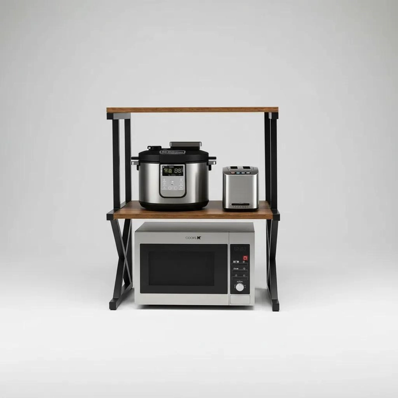 RACK ORGANIZADOR MULTIFUNCIONAL PARA COCINA CON ESTANTE PARA MICROONDAS - 4